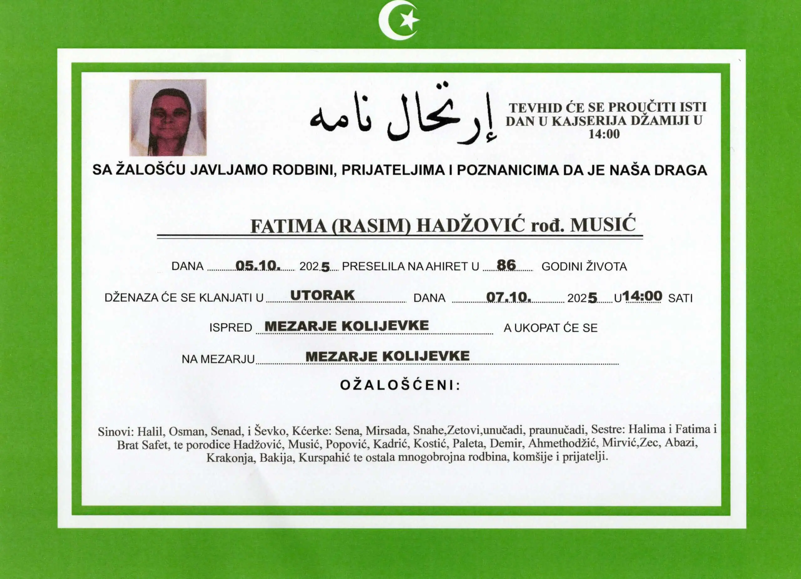Hadžović Fatima