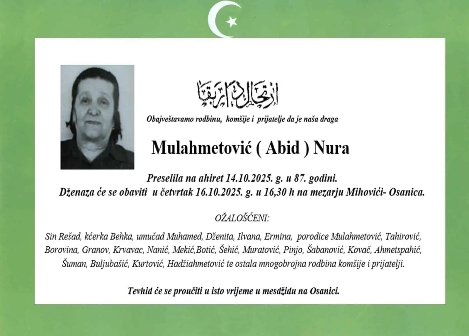 Mulahmetović Nura